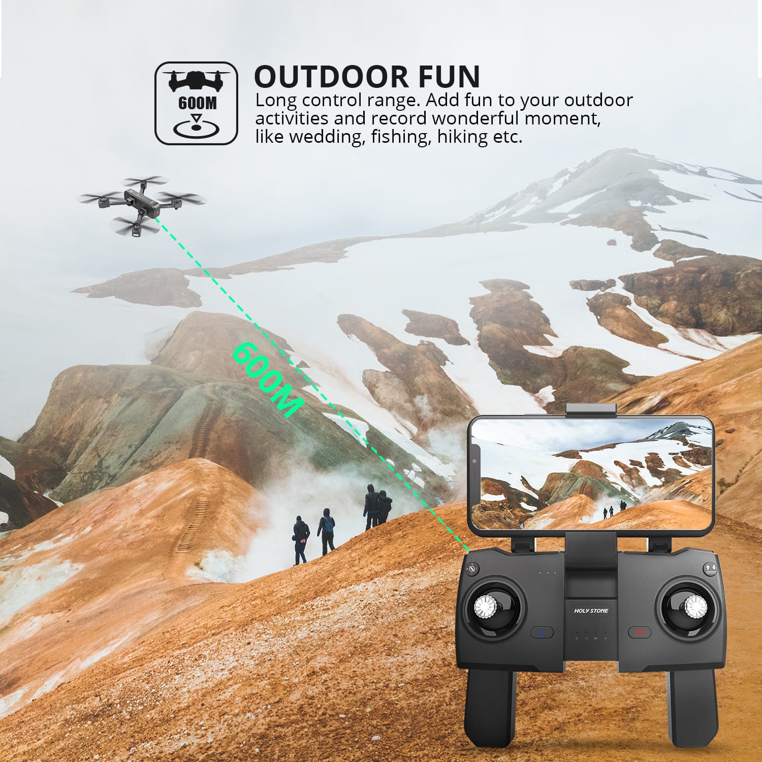 HS270 GPS FPV Drone